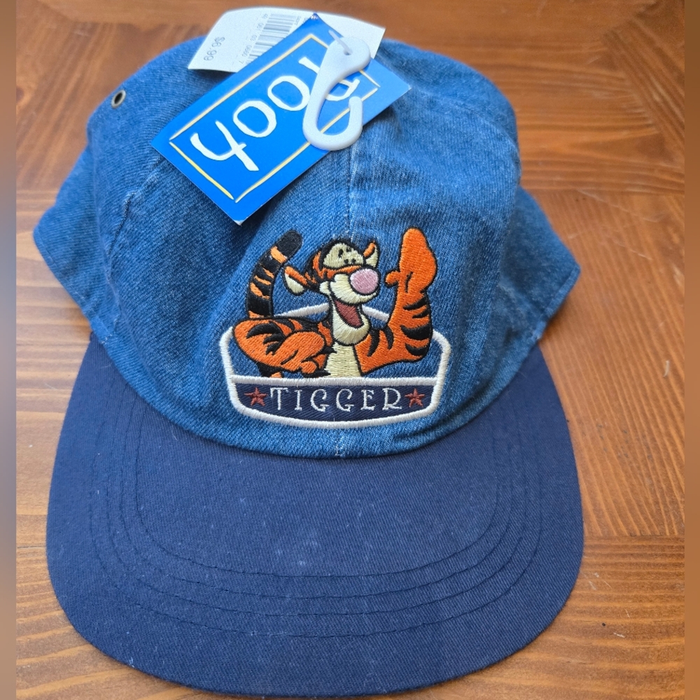 Vintage Blue Denim Disney Tigger Cap